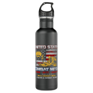 U.S Army Combat Medic Veteran Vintage Honour Duty  710 Ml Water Bottle