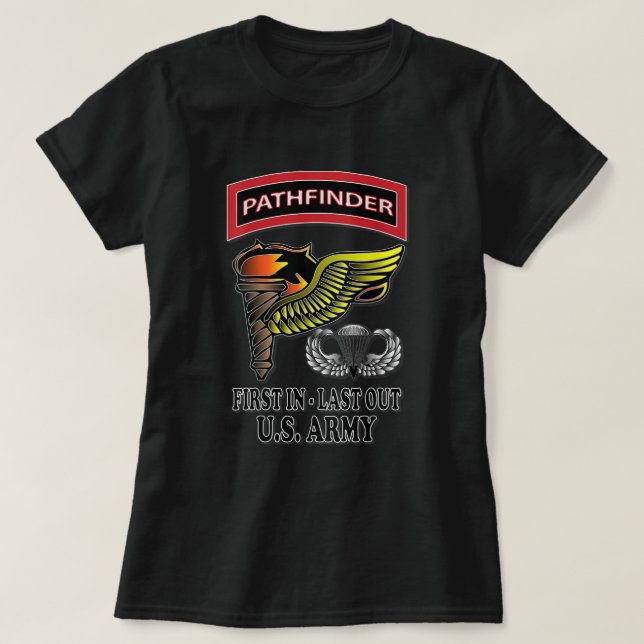 U.S. Army Pathfinder (Back Design) T-Shirt (Design Front)