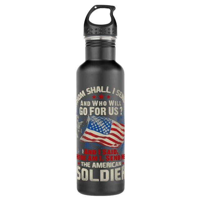 U.S.ARMY Veteran For Veteran Day Gift 34 710 Ml Water Bottle (Front)