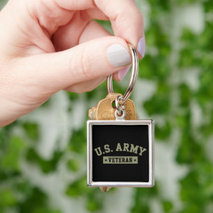 U.S. Army Veteran Veterans America American Flag Key Ring