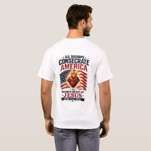 U.S. Bishops Consecrate America Sacred Heart Patri T-Shirt