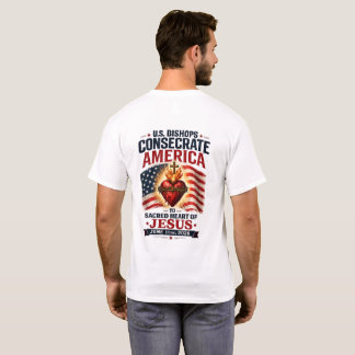 U.S. Bishops Consecrate America Sacred Heart Patri T-Shirt