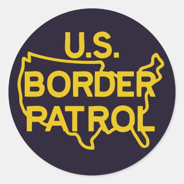 U.S. Boarder Patrol Logo Sticker (Front)