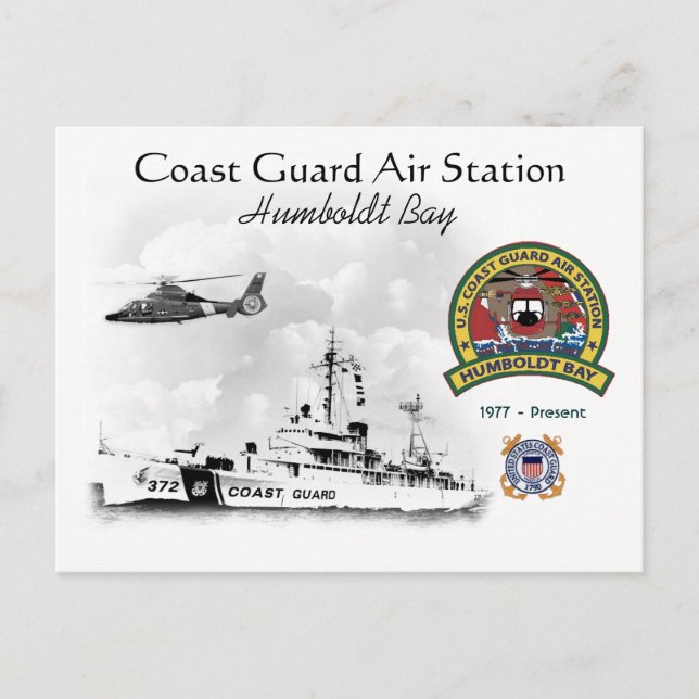 U.S.C.G. Air Station Humboldt Bay California Postcard (Front)