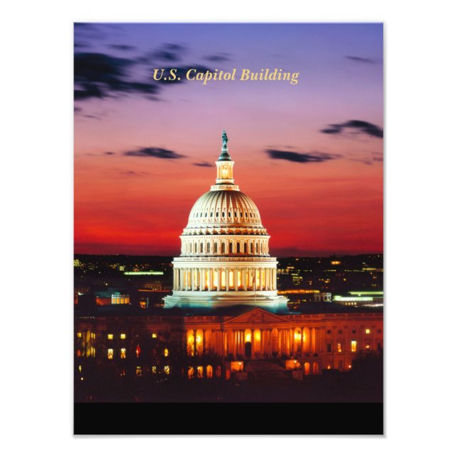 U.S. Capitol Building Photo Print (Front)