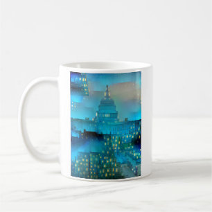 U.S. Capitol in lights Coffee Mug