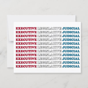 U.S. Checks & Balances Postcard