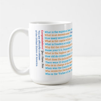 U.S. Citizenship Test Questions Mug
