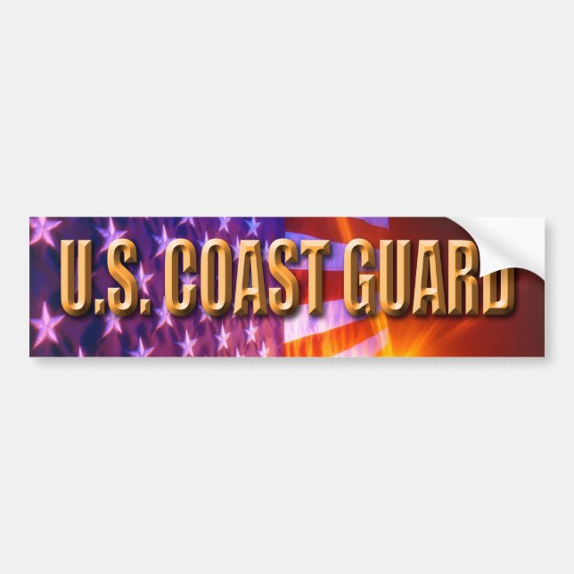 U.S. Coast Guard Bumper Sticker (Front)