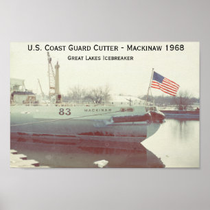 U.S Coast Guard Mackinaw Icebreaker Poster