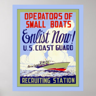 U.S. Coast Guard ~ Vintage World War 2 Poster