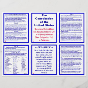 U.S. Constitution Pocket Pamphlet / Bookmark