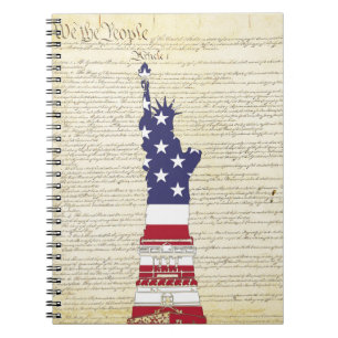 U S Constitution Staue Of Liberty Notebook