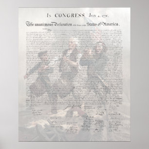 U.S. Declaration of Independence / Spirit of '76 Poster