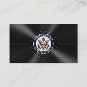 U.S. Defence Attaché System (DAS) Emblem [3D] Business Card