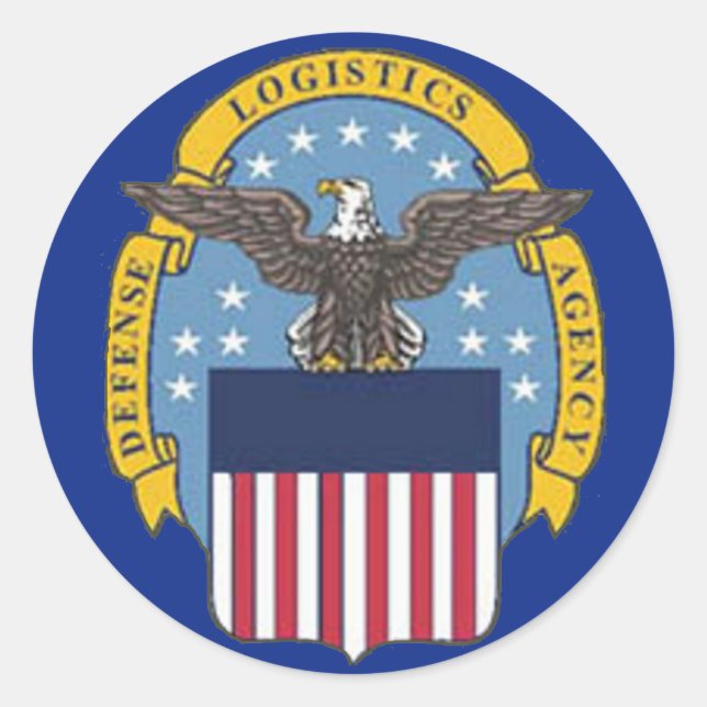 U.S. Defence Logistics Agency Classic Round Sticker (Front)