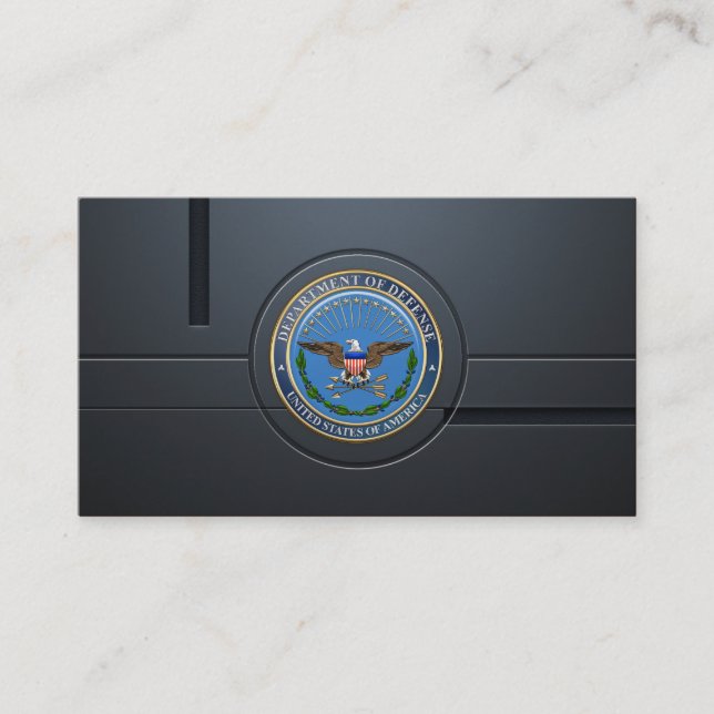 U.S. Department of Defence (DOD) Emblem [3D] Business Card (Front)