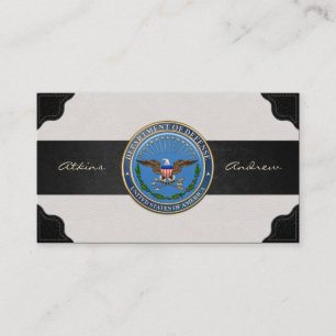 U.S. Department of Defence (DOD) Emblem [3D] Business Card