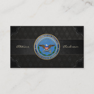 U.S. Department of Defence (DOD) Emblem [3D] Business Card