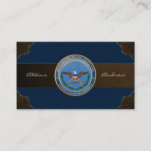 U.S. Department of Defense (DOD) Emblem [3D] Business Card