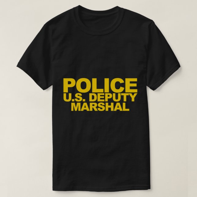 U.S. Deputy Marshal Shirt Front Print Law Enforcem (Design Front)