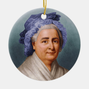 U.S. First Lady Martha Dandridge Custis Washington Ceramic Tree Decoration