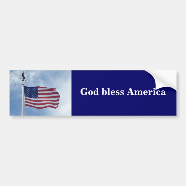 U.S. flag bumper sticker (Front)