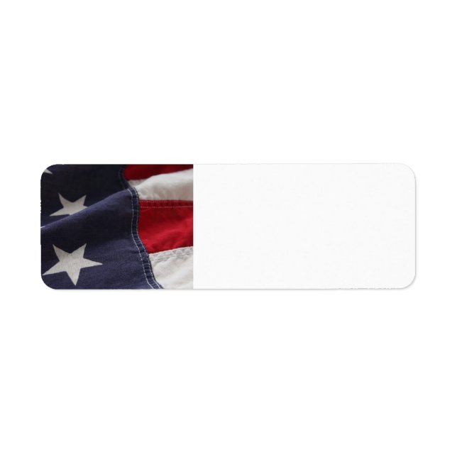 U.S. flag close up label (Front)