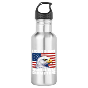 U.S. Flag & Eagle World War Champions 532 Ml Water Bottle