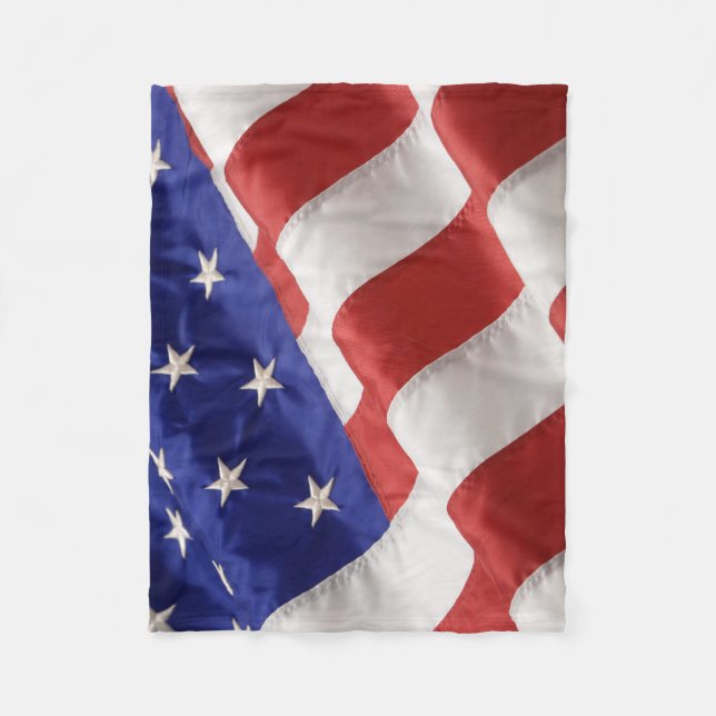 U.S.Flag Fleece Blanket, 30"x40" (Front)