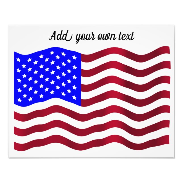 U.S. Flag Photo Print (Front)