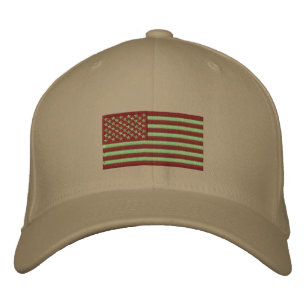 U.S. Flag - Woodland Embroidered Hat