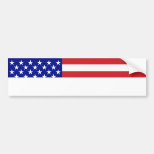 U.S. Flag - Write Your Own Text Bumper Sticker