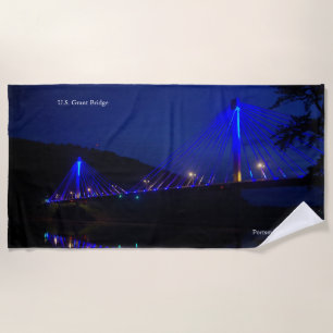 U.S. Grant Bridge beach towel