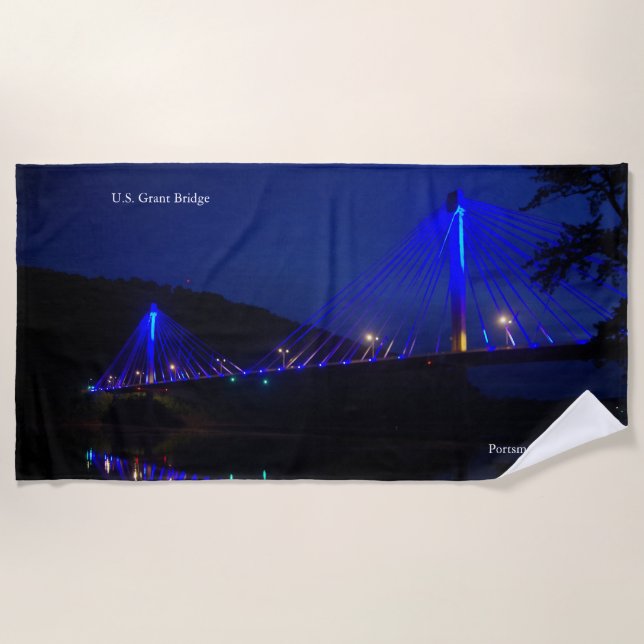 U.S. Grant Bridge beach towel (Front)
