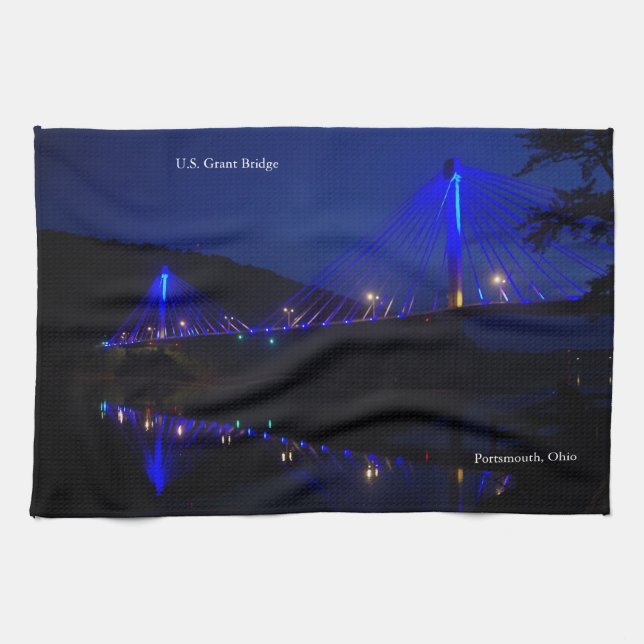 U.S. Grant Bridge kitchen towel (Horizontal)