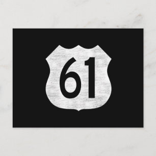U.S. Highway 61 Route Sign Postcard