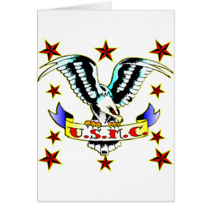 U.S.M.C. Old School Eagle Tattoo 2