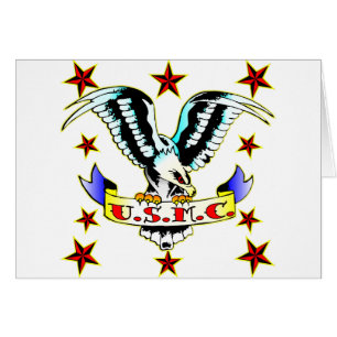 U.S.M.C. Old School Eagle Tattoo 2