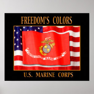 U.S. Marine Corps 20" x 16" Print