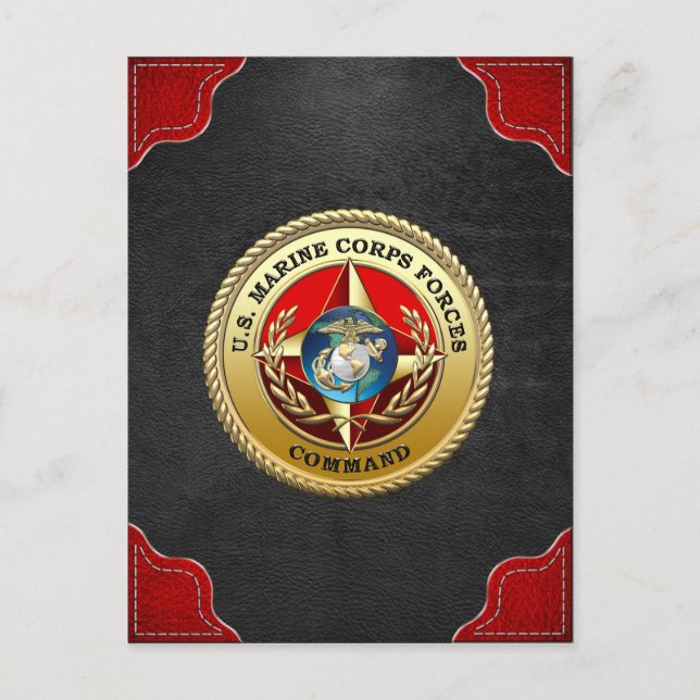 U.S. Marine Corps Forces Command (MARFORCOM) [3D] Postcard (Front)