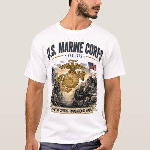 U.S. Marine Corps Legacy of Service Combat Men's T T-Shirt