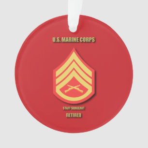 U.S. Marine Corps Staff Sergeant Ornament
