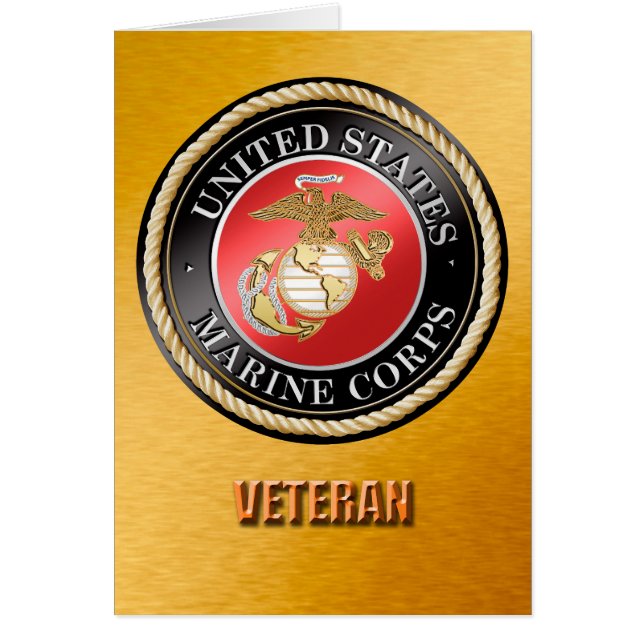 U.S. Marine Corps Veteran Cards (Front)