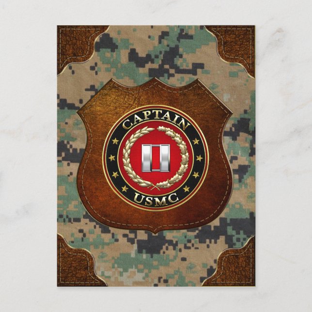 U.S. Marines: Captain (USMC Capt) [3D] Postcard (Front)