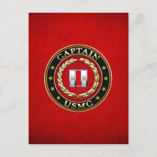 U.S. Marines: Captain (USMC Capt) [3D] Postcard