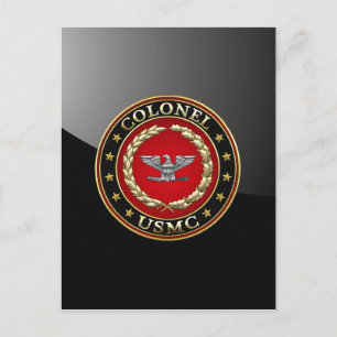 U.S. Marines: Colonel (USMC Col) [3D] Postcard