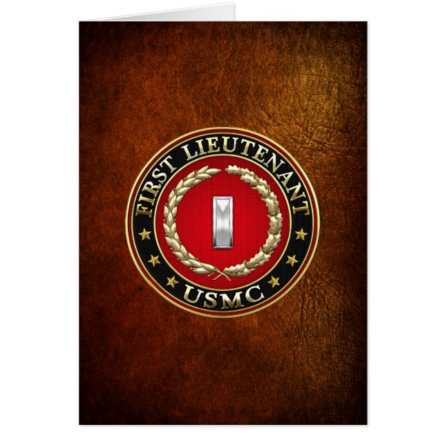 U.S. Marines: First Lieutenant (USMC 1stLt) [3D] (Front)