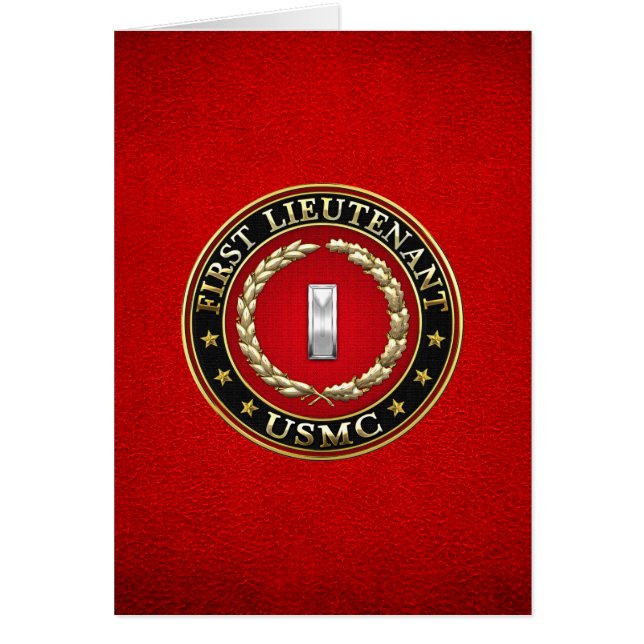 U.S. Marines: First Lieutenant (USMC 1stLt) [3D] (Front)