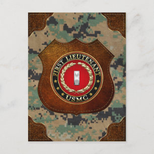 U.S. Marines: First Lieutenant (USMC 1stLt) [3D] Postcard